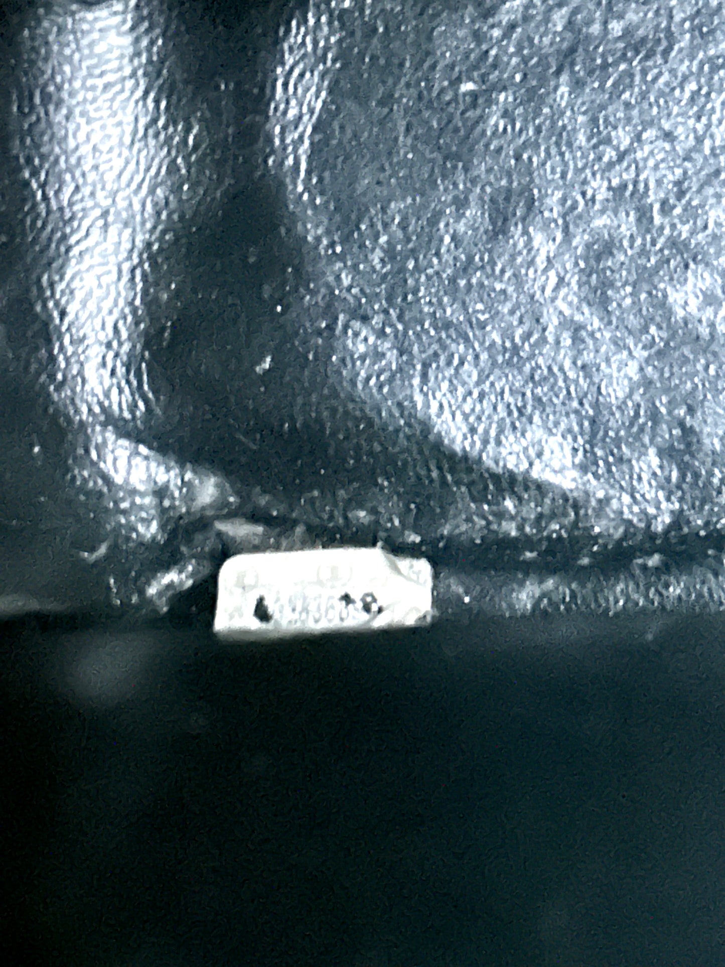 Gorgeous Vintage Black Patent Leather Square Bag