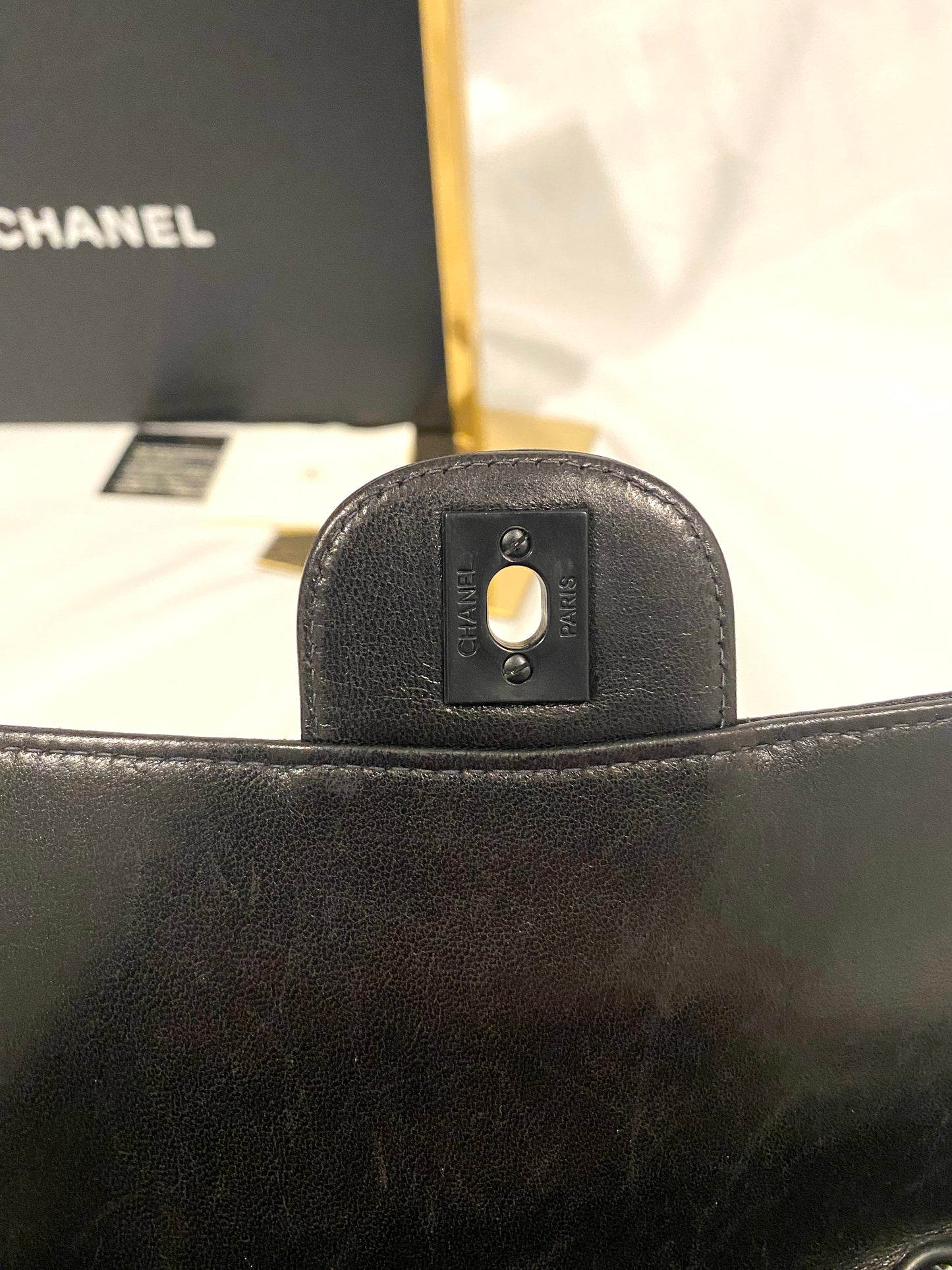 Rare Chanel Matte Black Nylon Travel Flap Bag