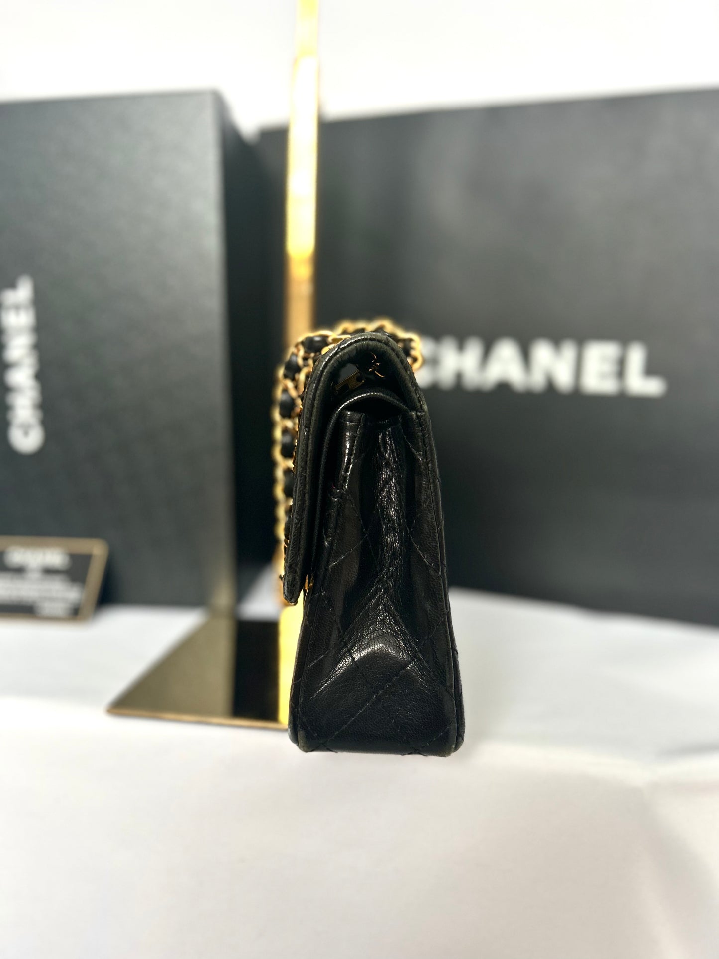 Chanel Black Lambskin Classic Flap
