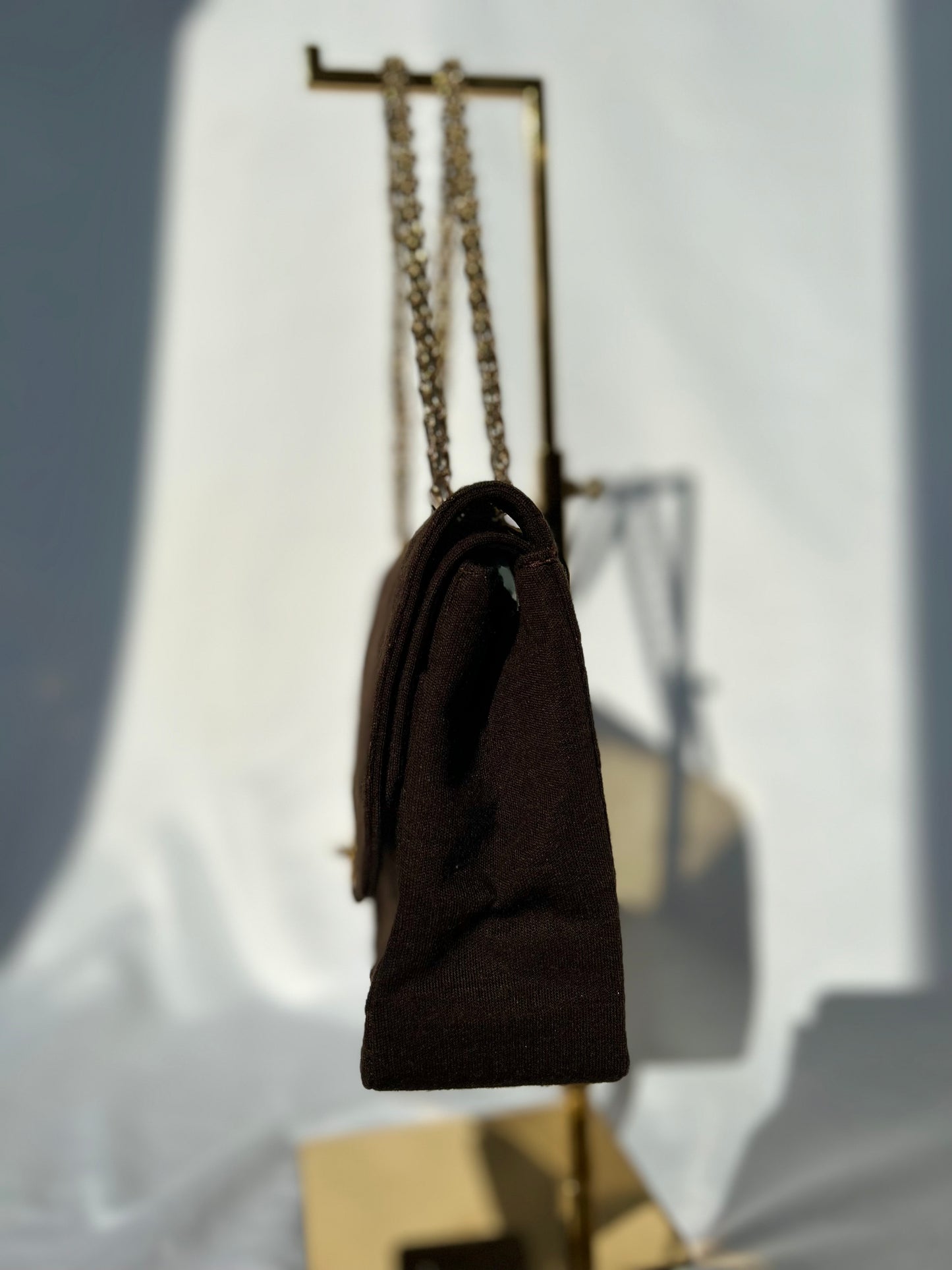 Chocolate Brown Soft Classic Flap