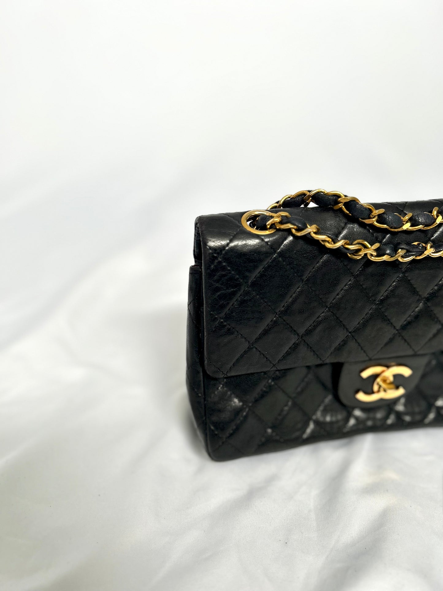 Chanel Black Lambskin Small Class Flap