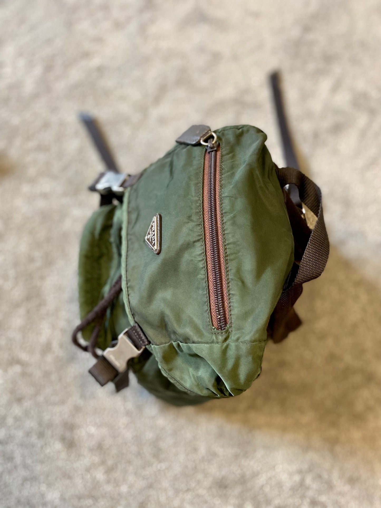 Prada Green Tactical Backpack