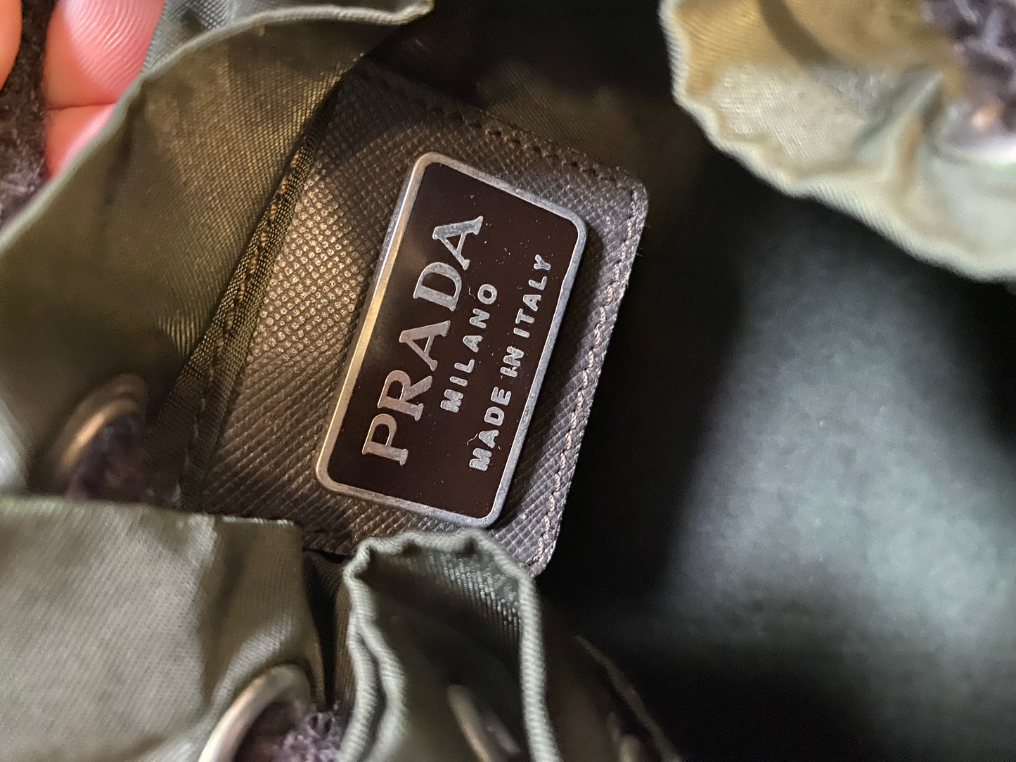 Prada Green Tactical Backpack